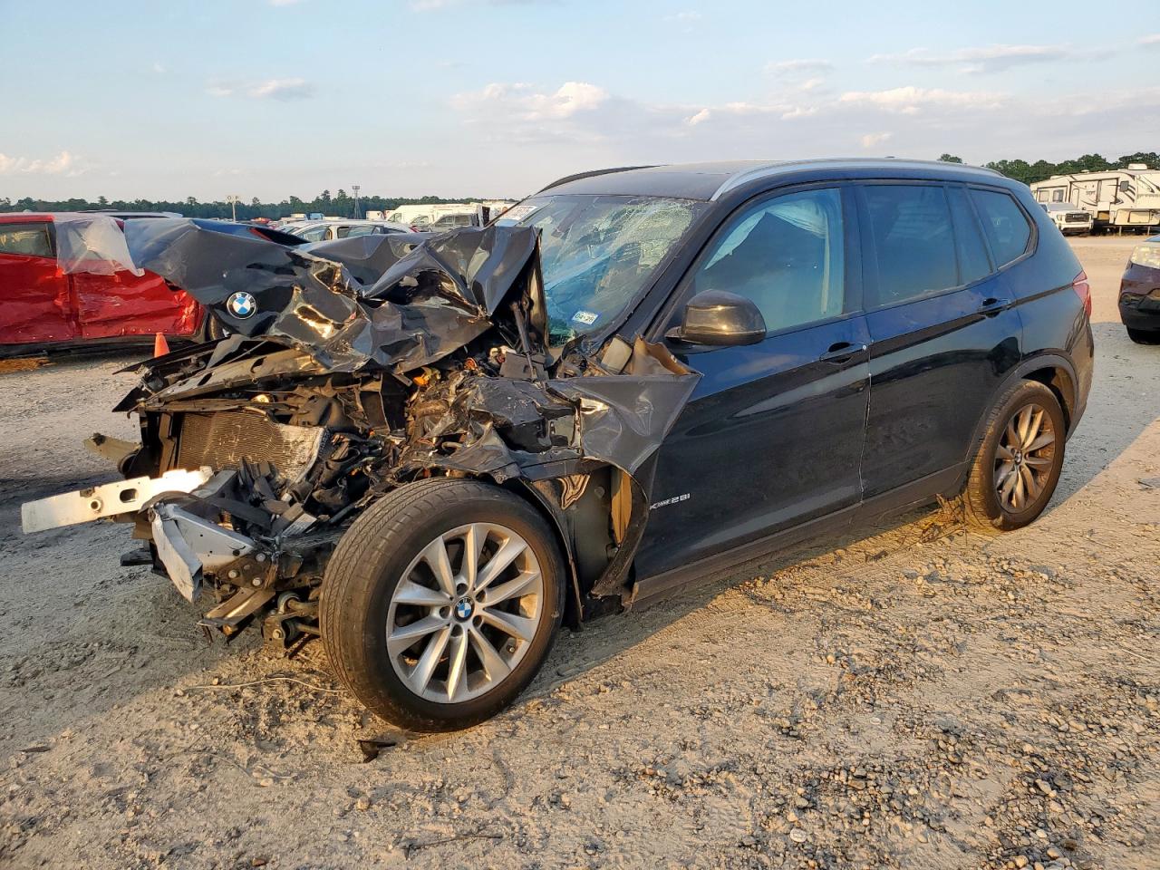 2016 BMW X3 xDrive28i, VIN 5UXWX9C59G0D94630 — Front end