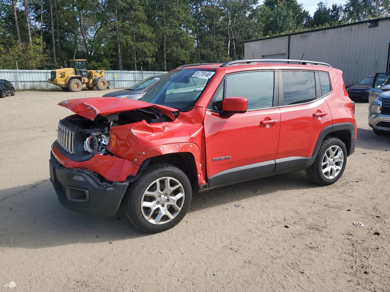 2017 Jeep Renegade Latitude, VIN ZACCJBBB8HPF95030 — Front end