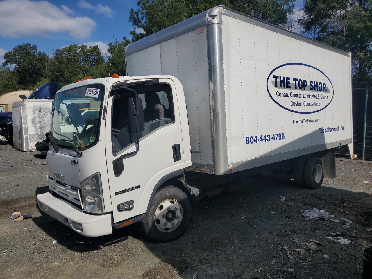 2015 Isuzu NPR, VIN 54DB4W1B9FS808159 — Front end