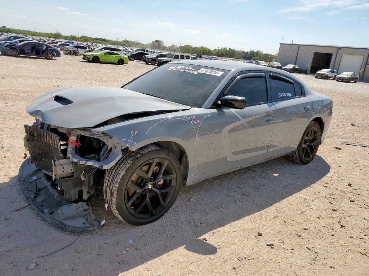 2021 Dodge Charger GT, VIN 2C3CDXHGXMH666932 — Front end