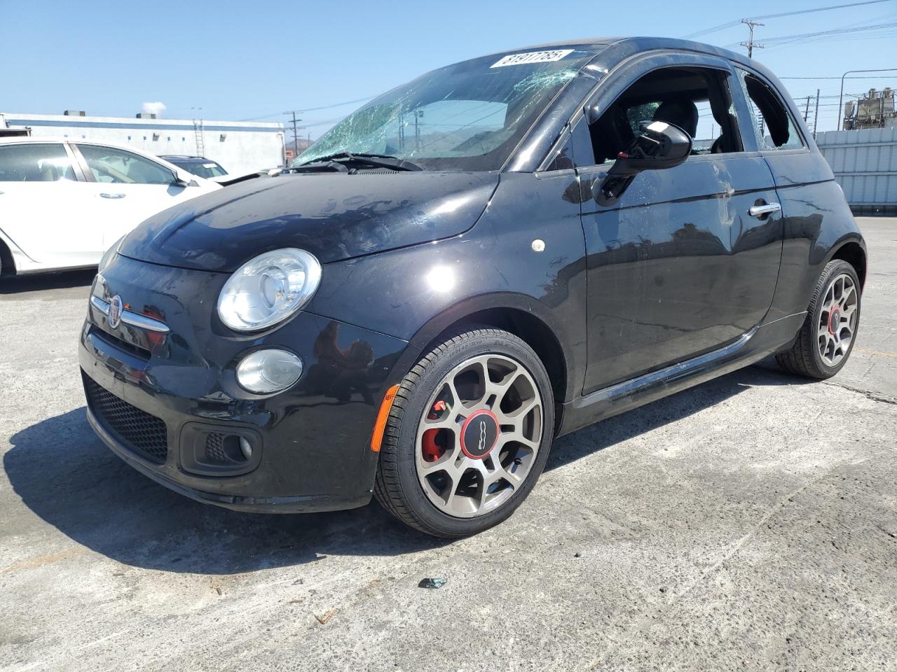 2015 FIAT 500 Sport, VIN 3C3CFFBR0FT576486 — Vandalism