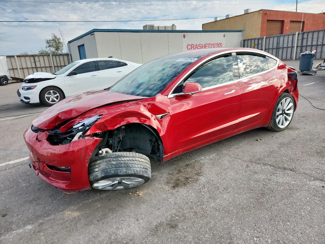 2018 Tesla Model 3 Long Range Battery, VIN 5YJ3E1EB0JF146125 — Front end