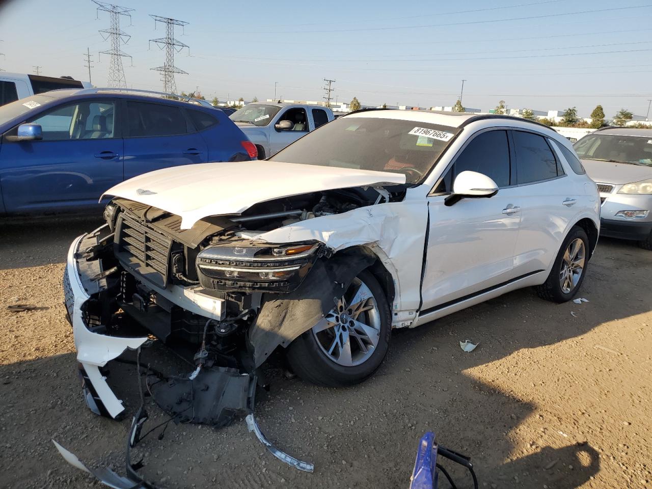 2022 Genesis GV70 Sport, VIN KMUMCDTC6NU041686 — Front end