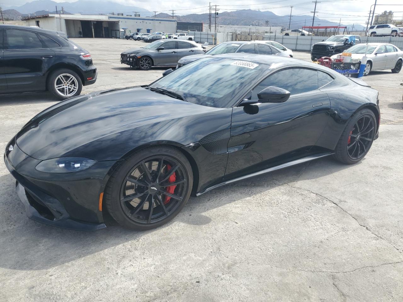 2020 Aston Martin Vantage, VIN SCFSMGAWXLGN03346 — Rear end