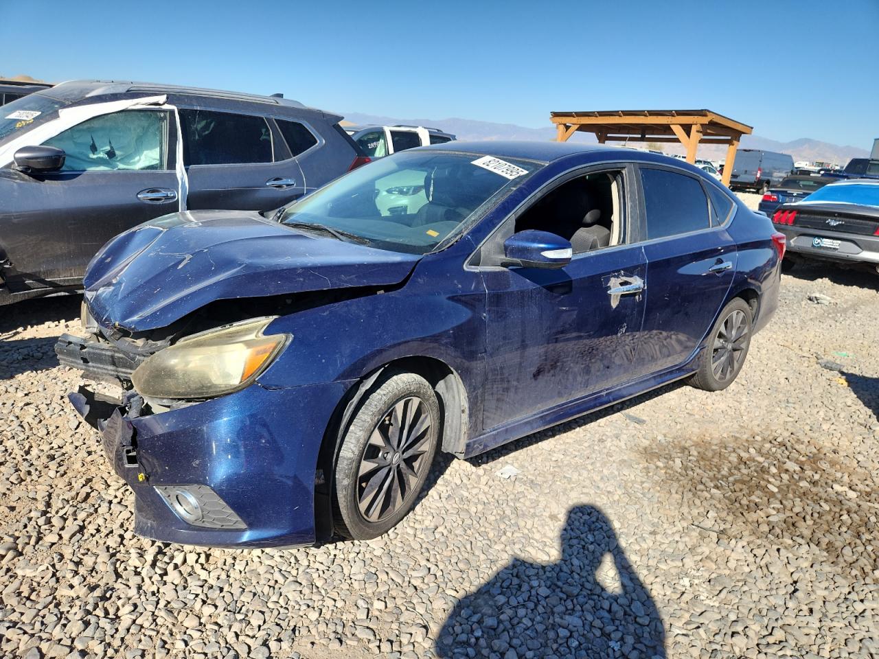2018 Nissan Sentra S, VIN 3N1AB7AP7JY267665 — Front end