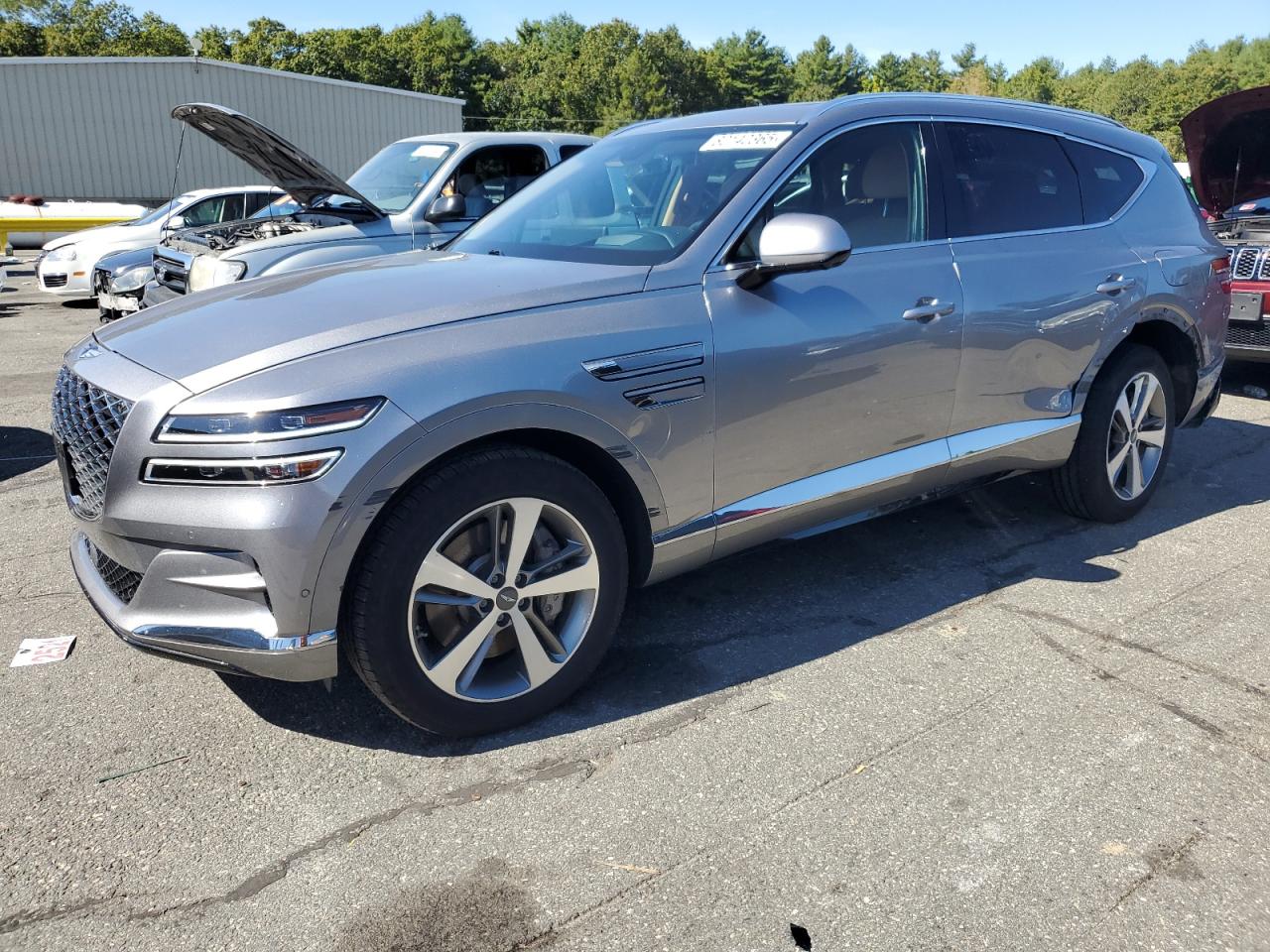 2023 Genesis GV80 Advanced Plus, VIN KMUHCESC0PU143917 — Front end