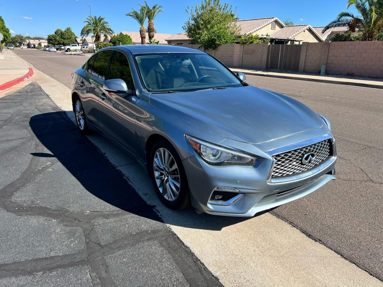 2018 Infiniti Q50 Luxe, VIN JN1EV7AR3JM441650 — Minor dents and scratches