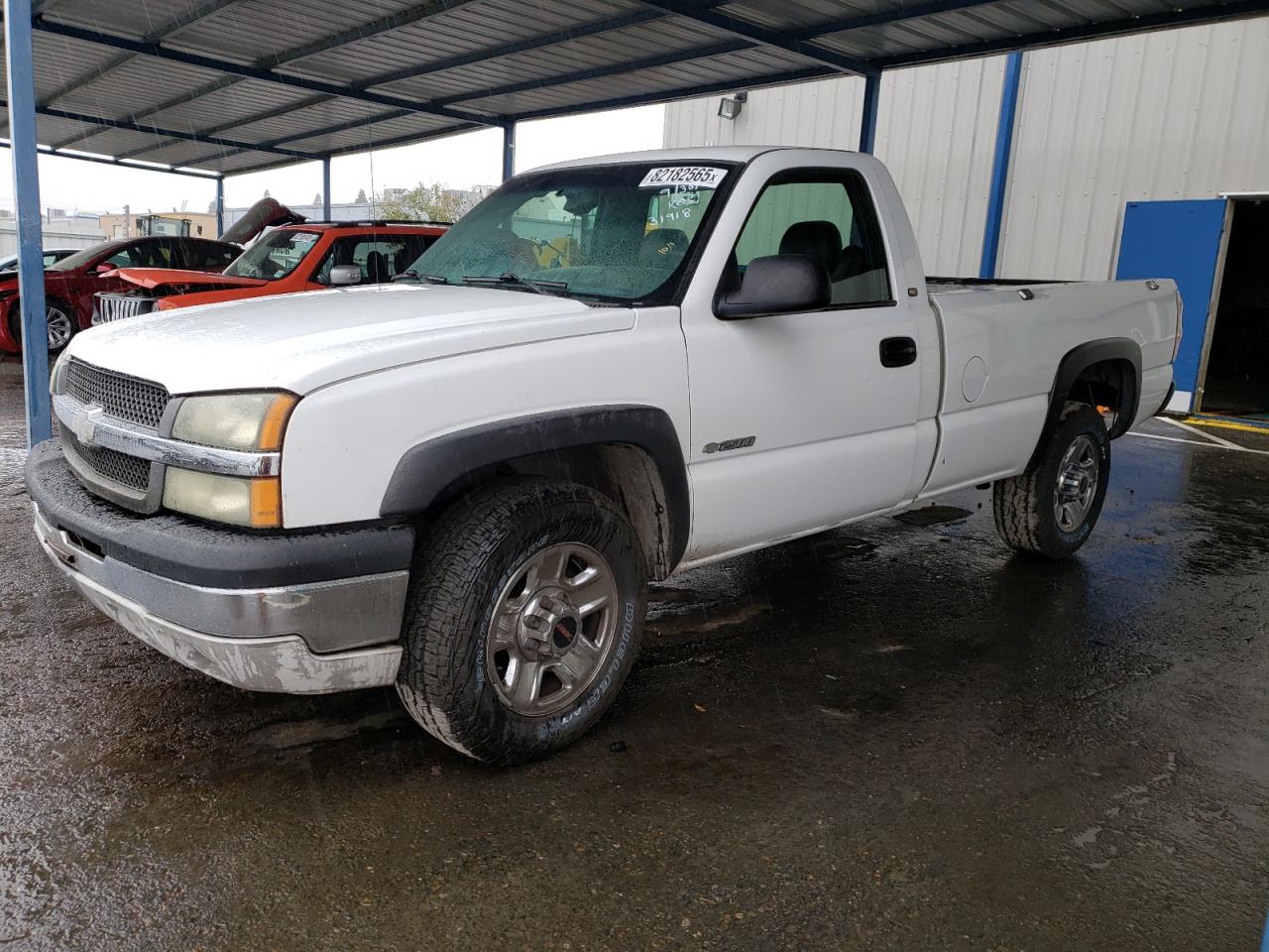 2003 Chevrolet Silverado 2500 Work Truck, VIN 1GCGC24U53Z261302 — Rear end
