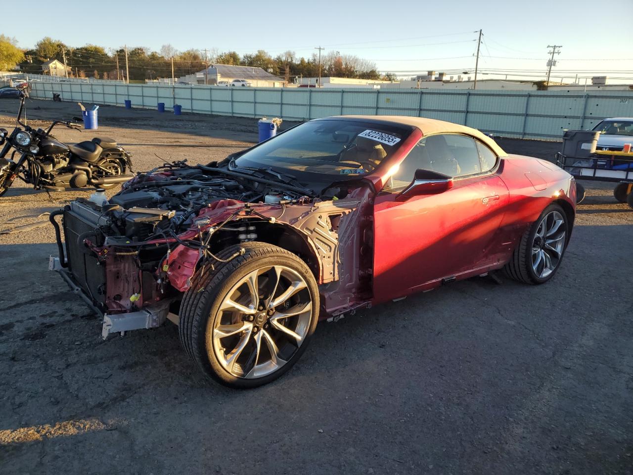 2022 Lexus LC 500h, VIN JTHMPAAY9NA105370 — Front end