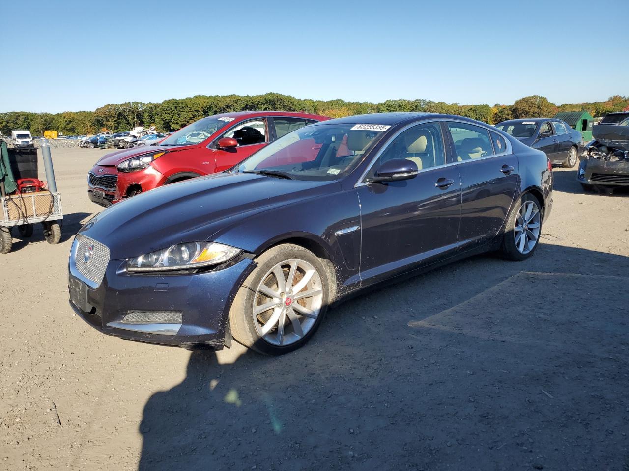 2015 Jaguar XF Portfolio, VIN SAJWJ0FF4F8U61555 — Front end