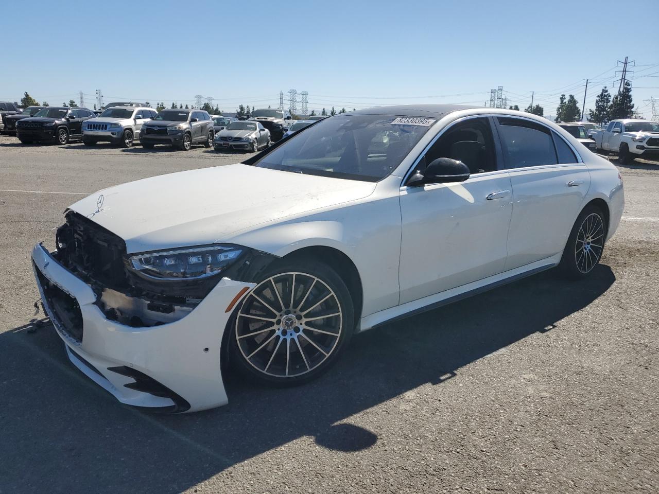 2021 Mercedes-Benz S 580, VIN W1K6G7GBXMA046124 — Front end