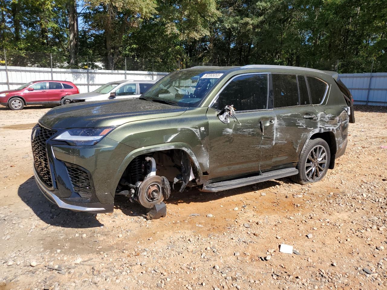 2025 Lexus LX 700H OVERTRAIL, VIN JTJMD7CX5S4000317 — Rear end
