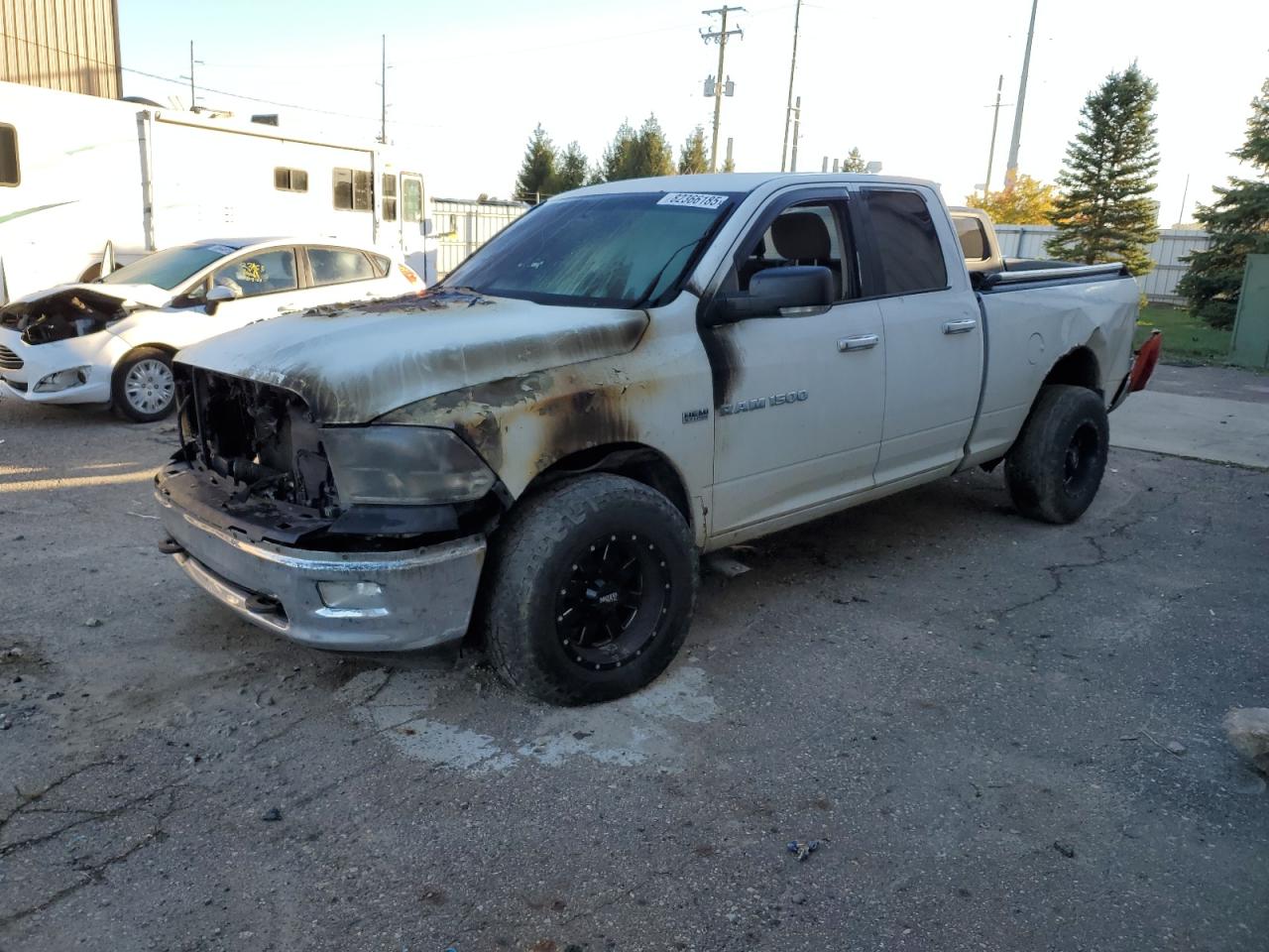 2011 Ram 1500 Big Horn, VIN 1D7RV1GTXBS604778 — Engine fire