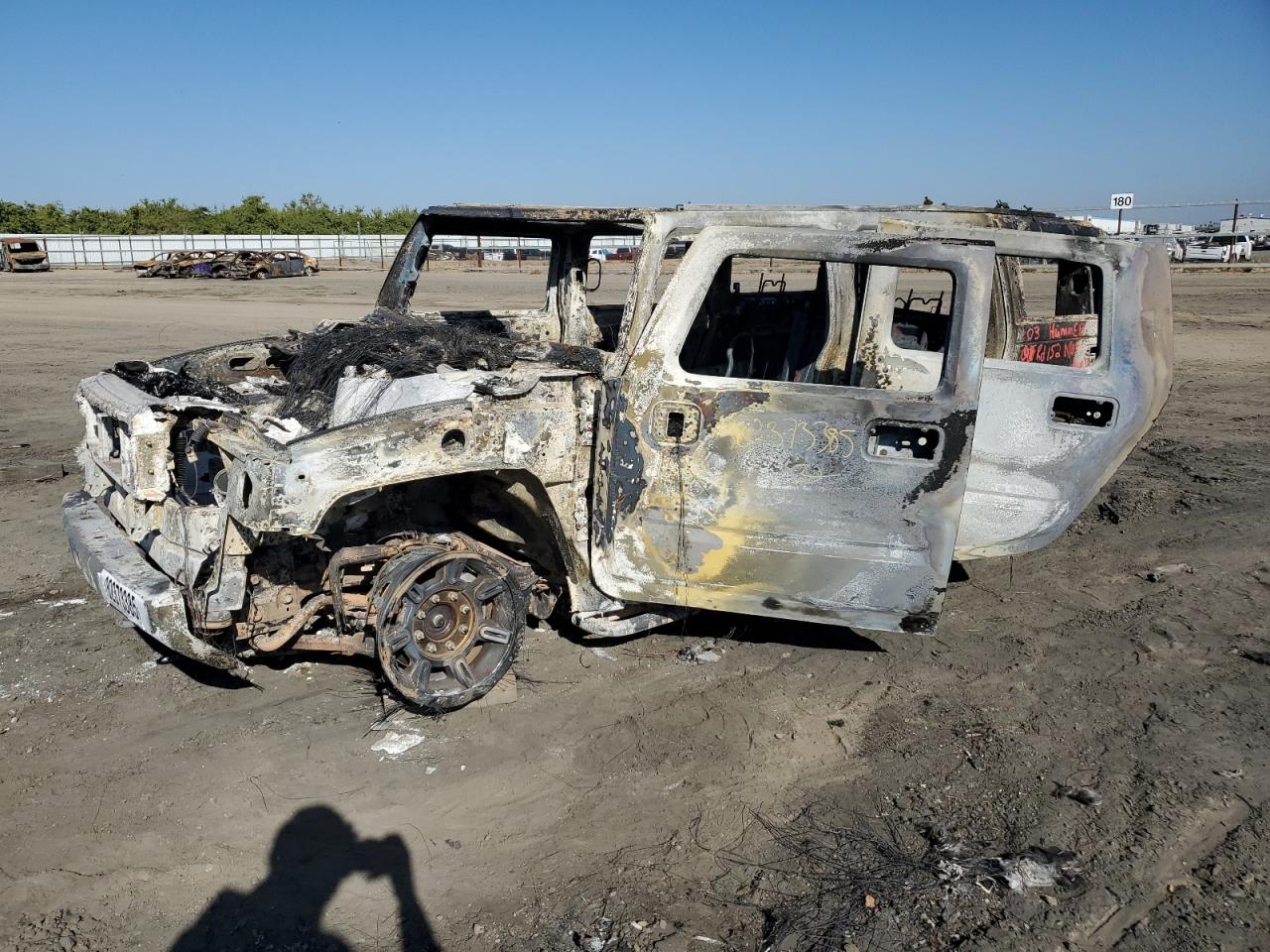 2003 Hummer H2, VIN 5GRGN23U03H142251 — Vandalism
