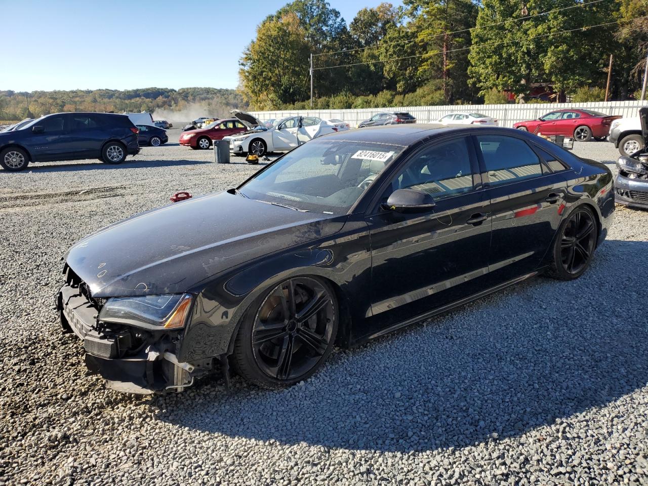 2014 Audi S8, VIN WAUD2AFDXEN002471 — Front end