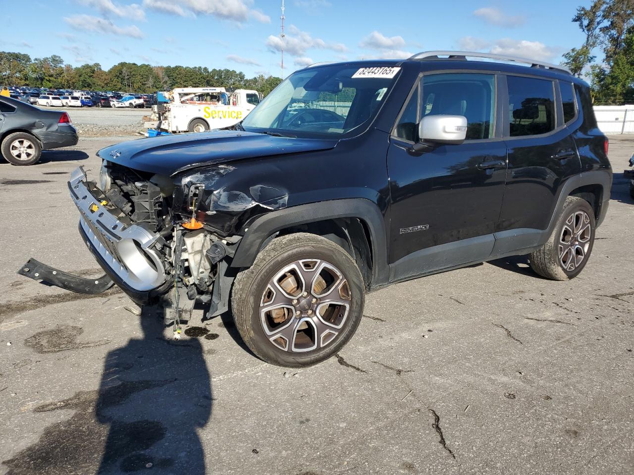 2017 Jeep Renegade Limited, VIN ZACCJBDB5HPF27376 — Front end