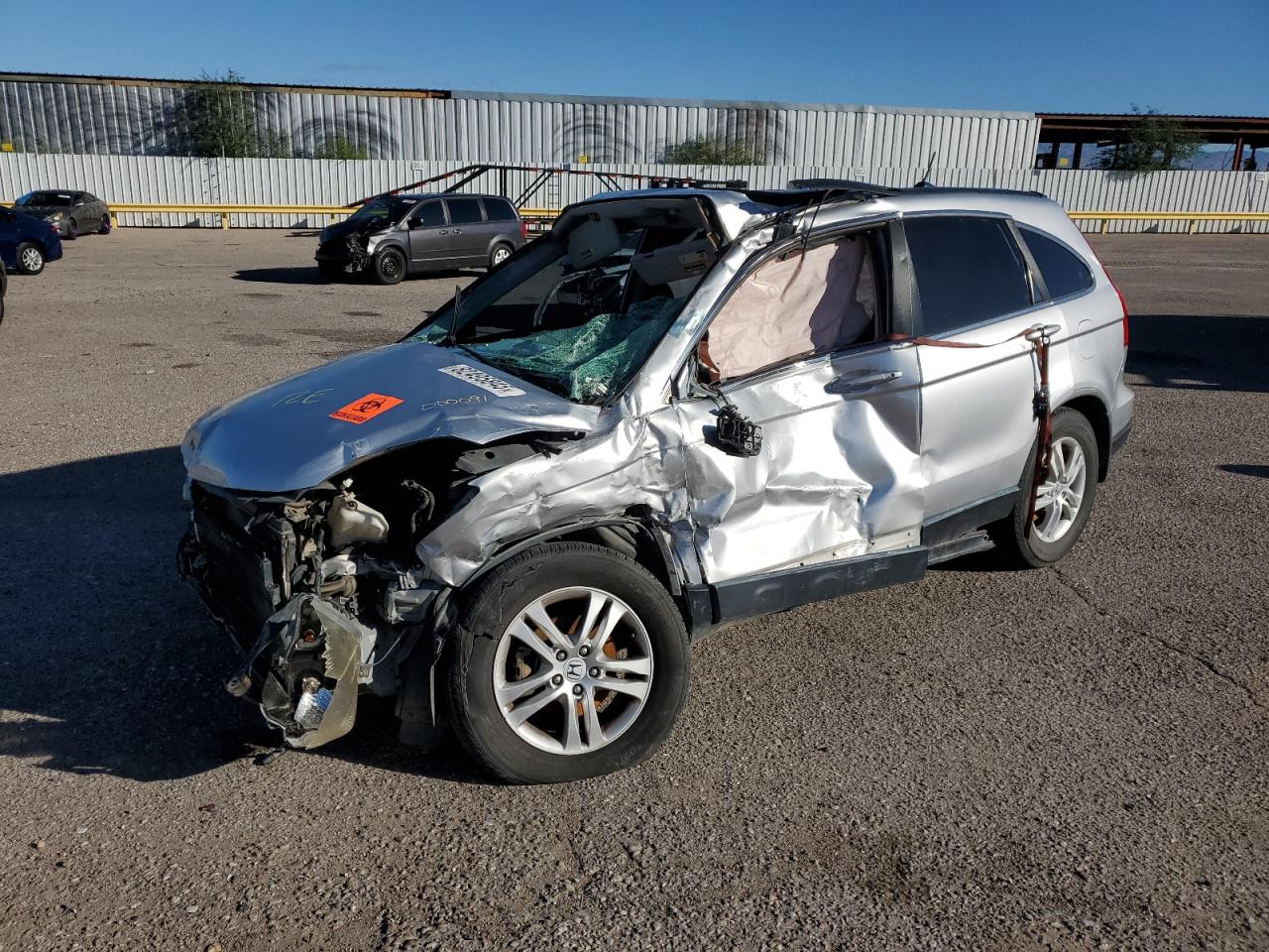 2010 Honda CR-V EX-L, VIN JHLRE4H7XAC000091 — Rollover