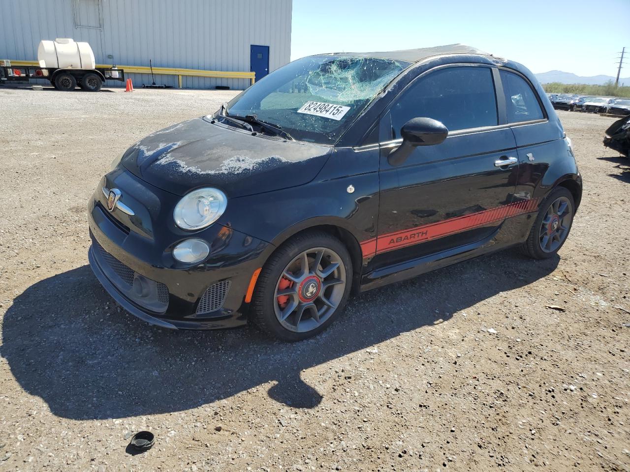 2014 FIAT 500 Abarth, VIN 3C3CFFFH0ET267648 — Roof