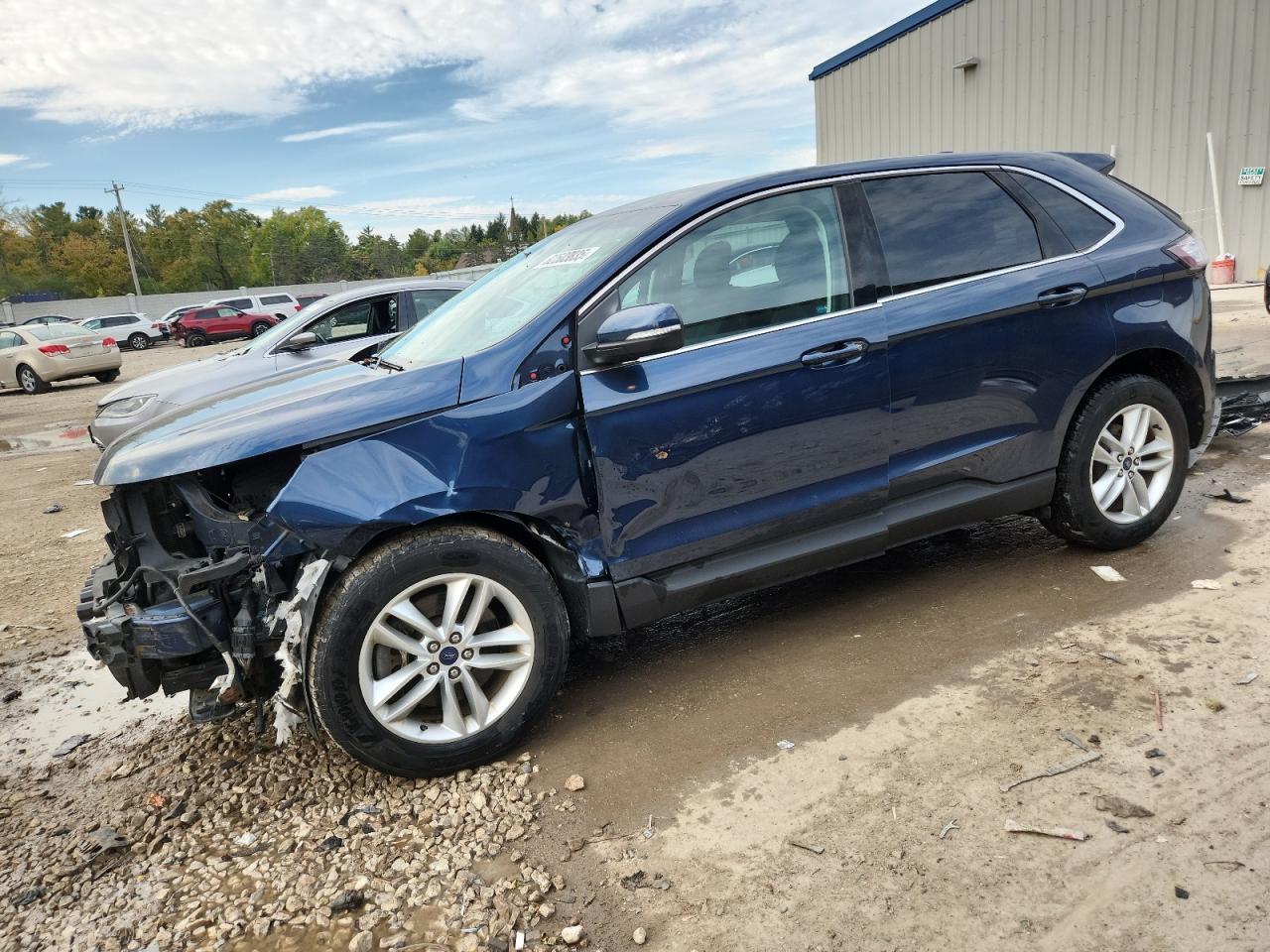 2017 Ford Edge SEL, VIN 2FMPK4J92HBB15217 — Front end