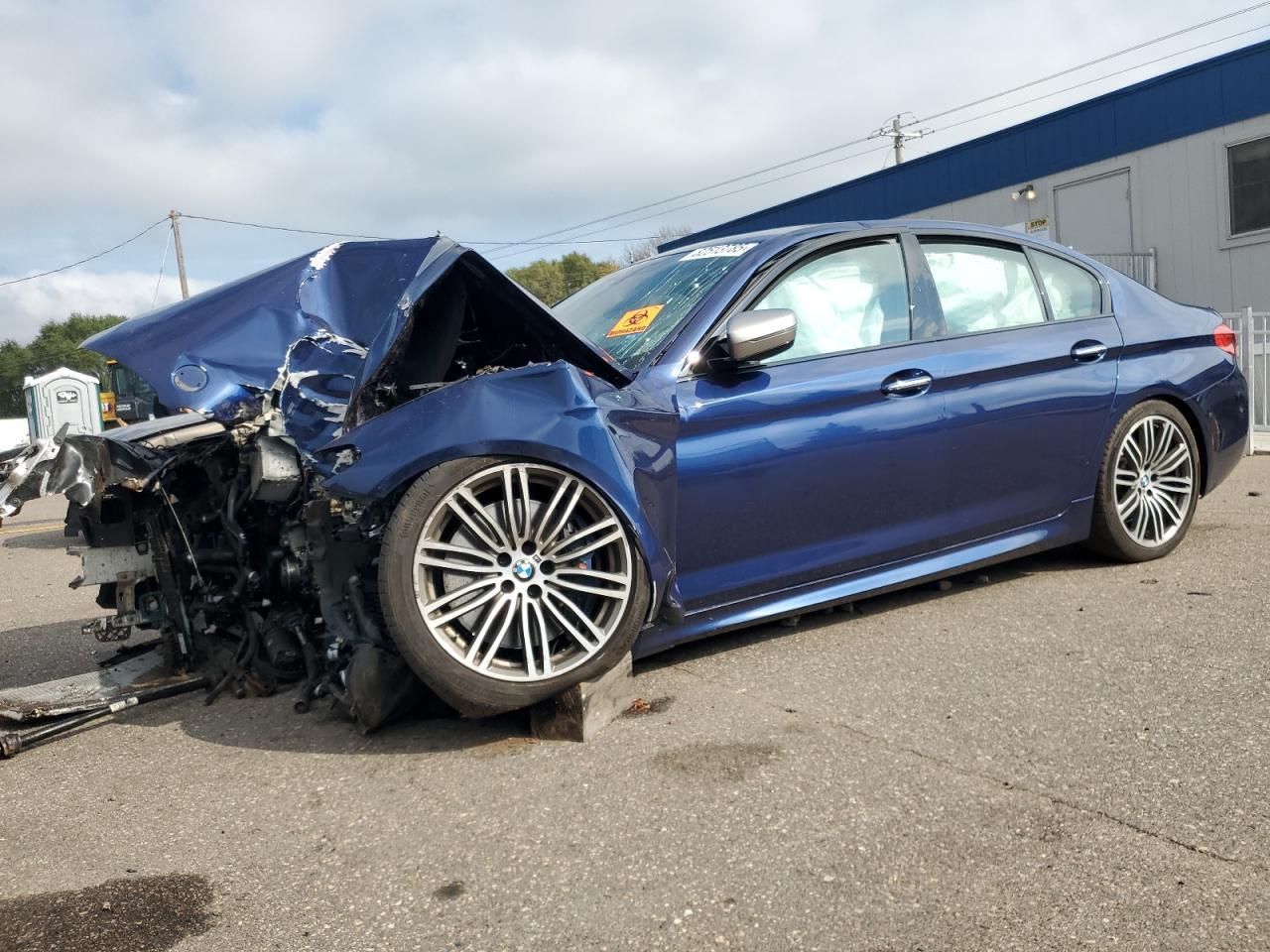 2018 BMW 5 Series M550i xDrive, VIN WBAJB9C58JB286290 — Front end