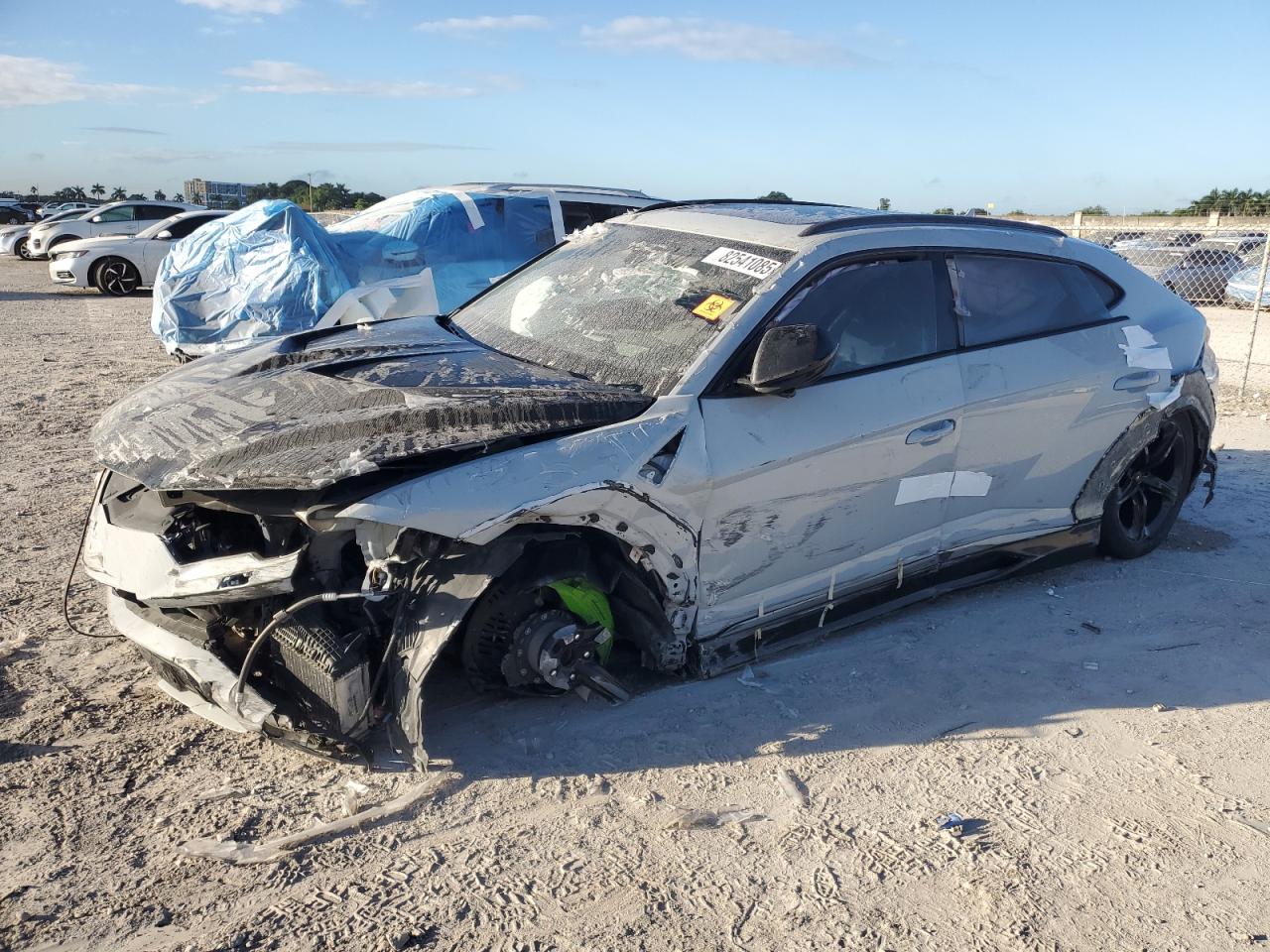 2021 Lamborghini Urus, VIN ZPBUA1ZL2MLA14352 — Rollover