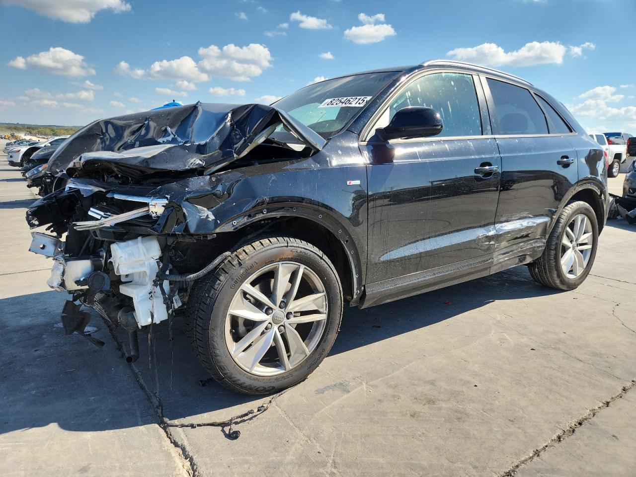 2018 Audi Q3 Premium, VIN WA1BCCFS4JR018356 — Front end