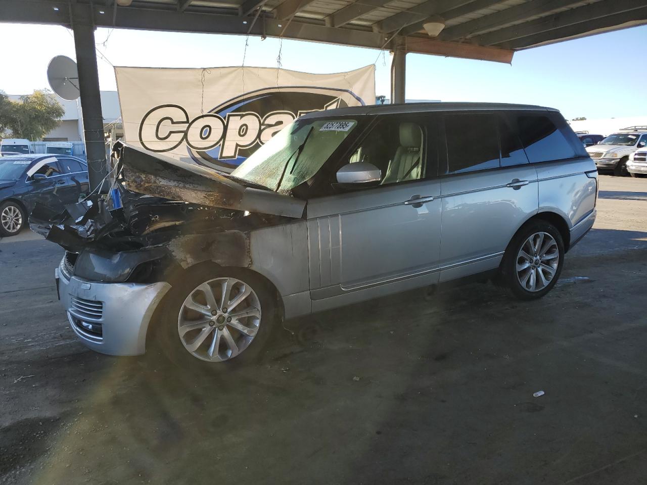 2013 Land Rover Range Rover HSE, VIN SALGS2DF4DA122887 — Engine fire