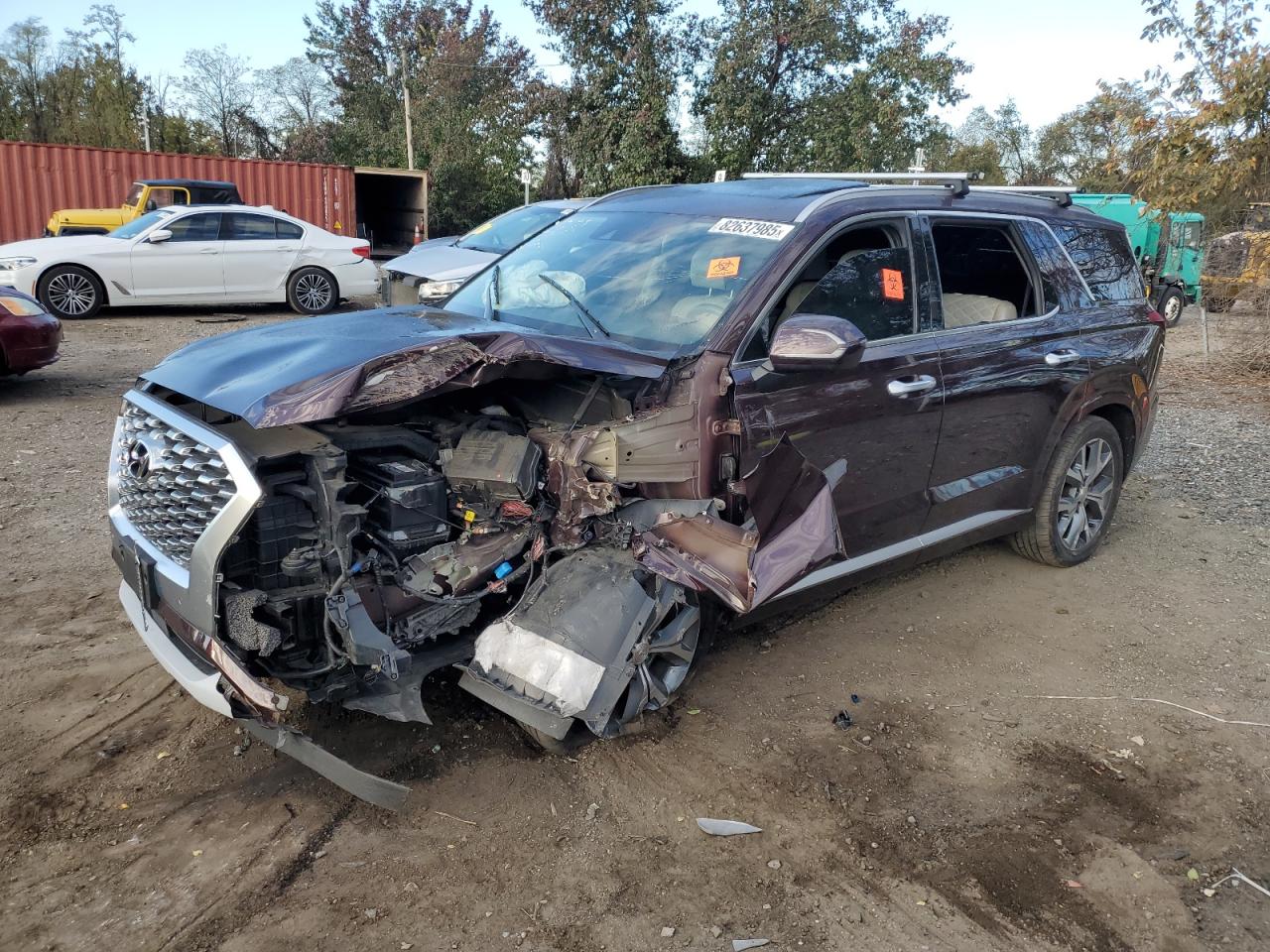 2021 Hyundai Palisade Limited, VIN KM8R5DHE1MU250051 — Front end