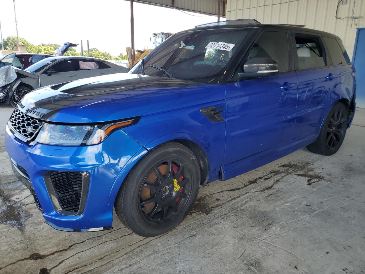 2019 Land Rover Range Rover Sport SVR, VIN SALWZ2SE0KA827023 — Water / flood