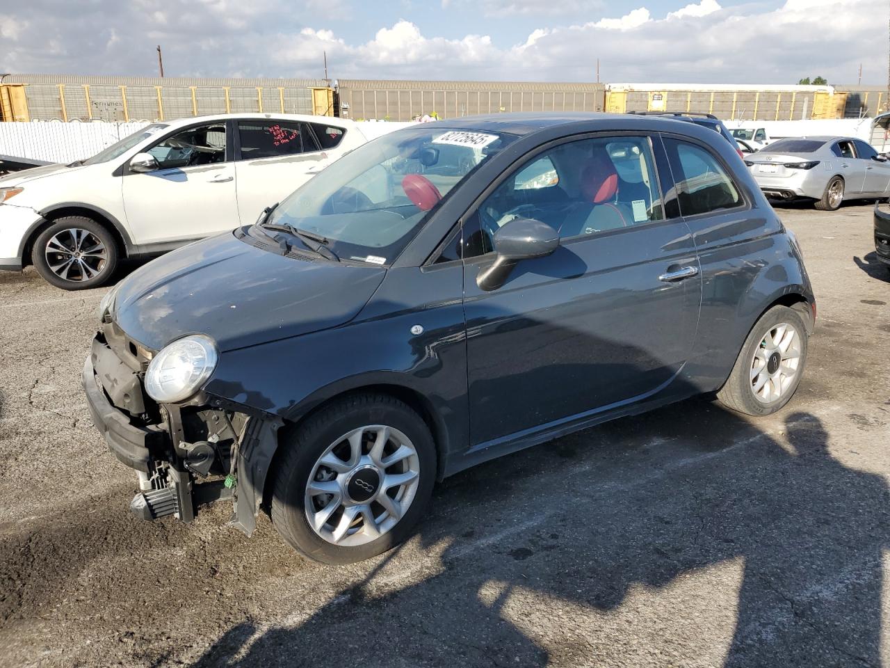 2017 FIAT 500 Pop, VIN 3C3CFFKR2HT700003 — Engine fire
