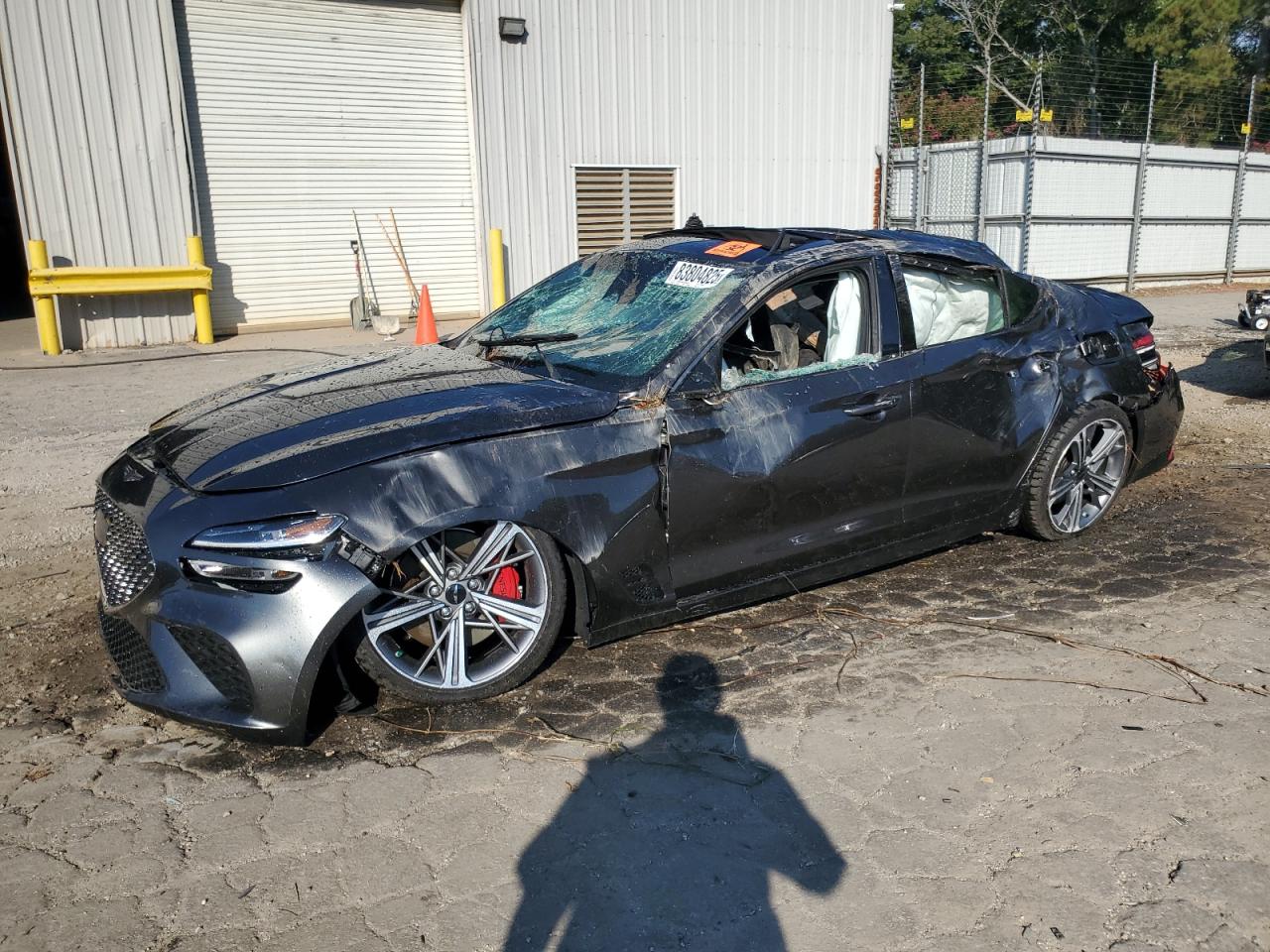 2025 Genesis G70 Sport Advanced, VIN KMTG54SE5SU147119 — Опрокидывание