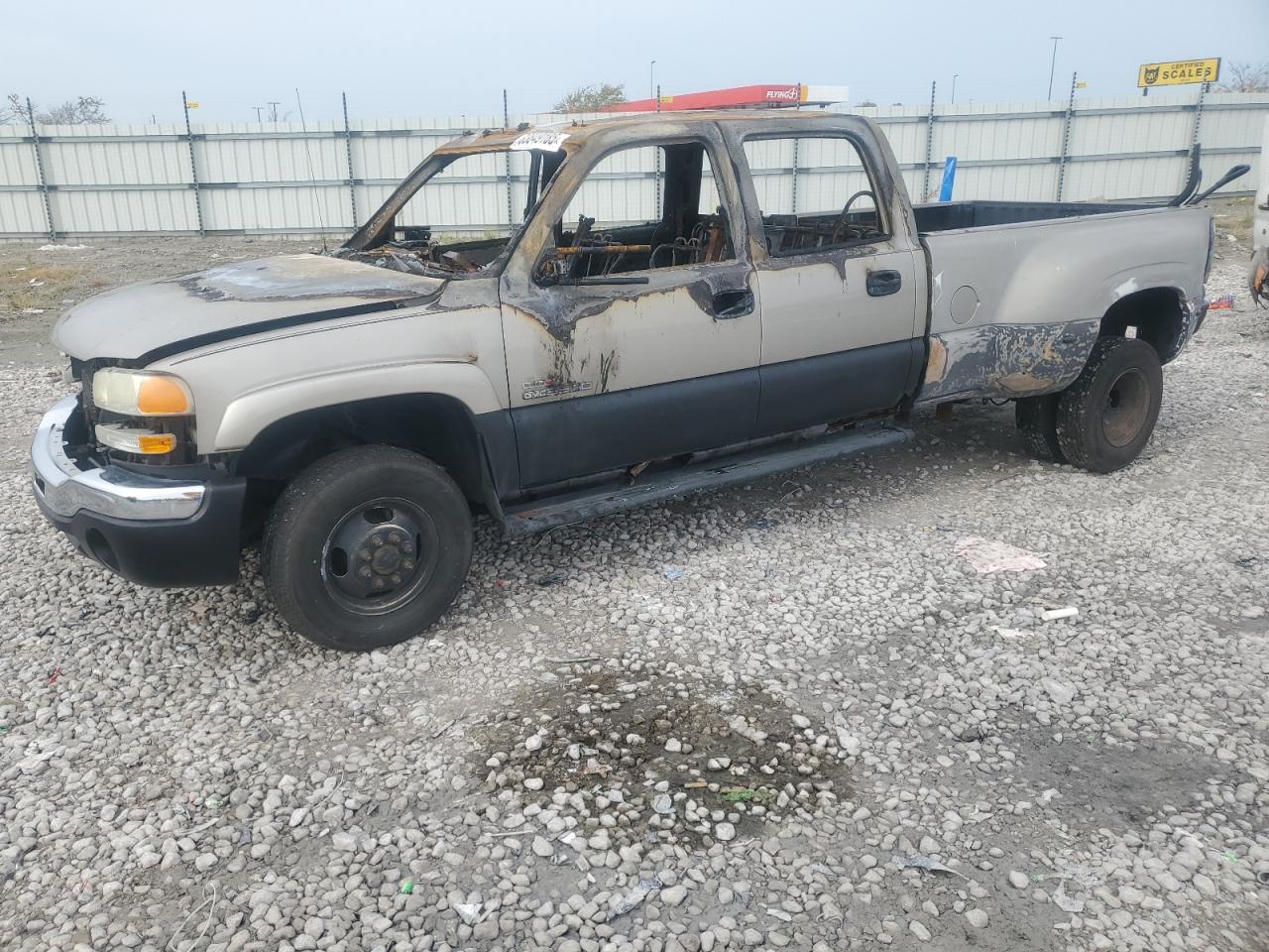 2003 GMC Sierra 3500, VIN 1GTJK33173F193883 — Burn
