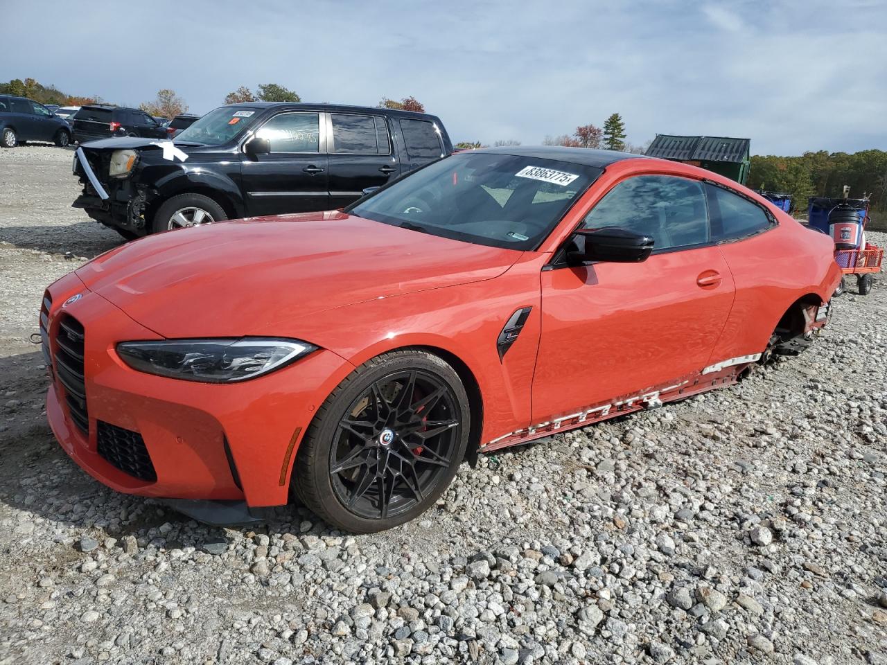 2023 BMW M4 Competition xDrive, VIN WBS43AZ03PCL79143 — Undercarriage