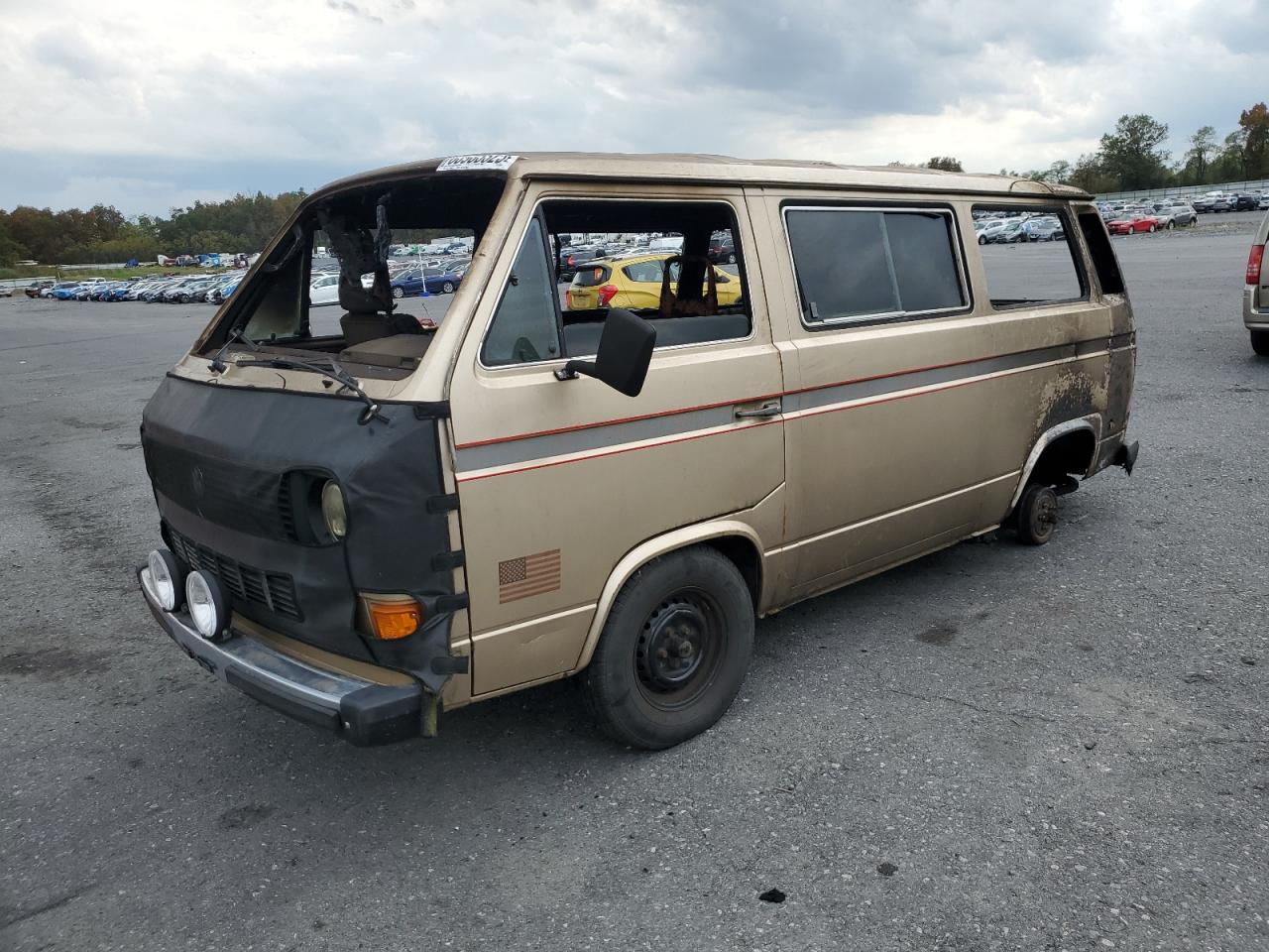 1985 Volkswagen Vanagon, VIN WV2YB025XFH026994 — Burn