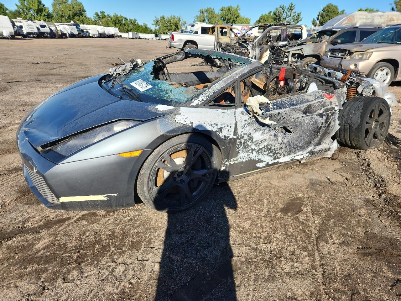 2007 Lamborghini Gallardo, VIN ZHWGU22T37LA04553 — Пожар