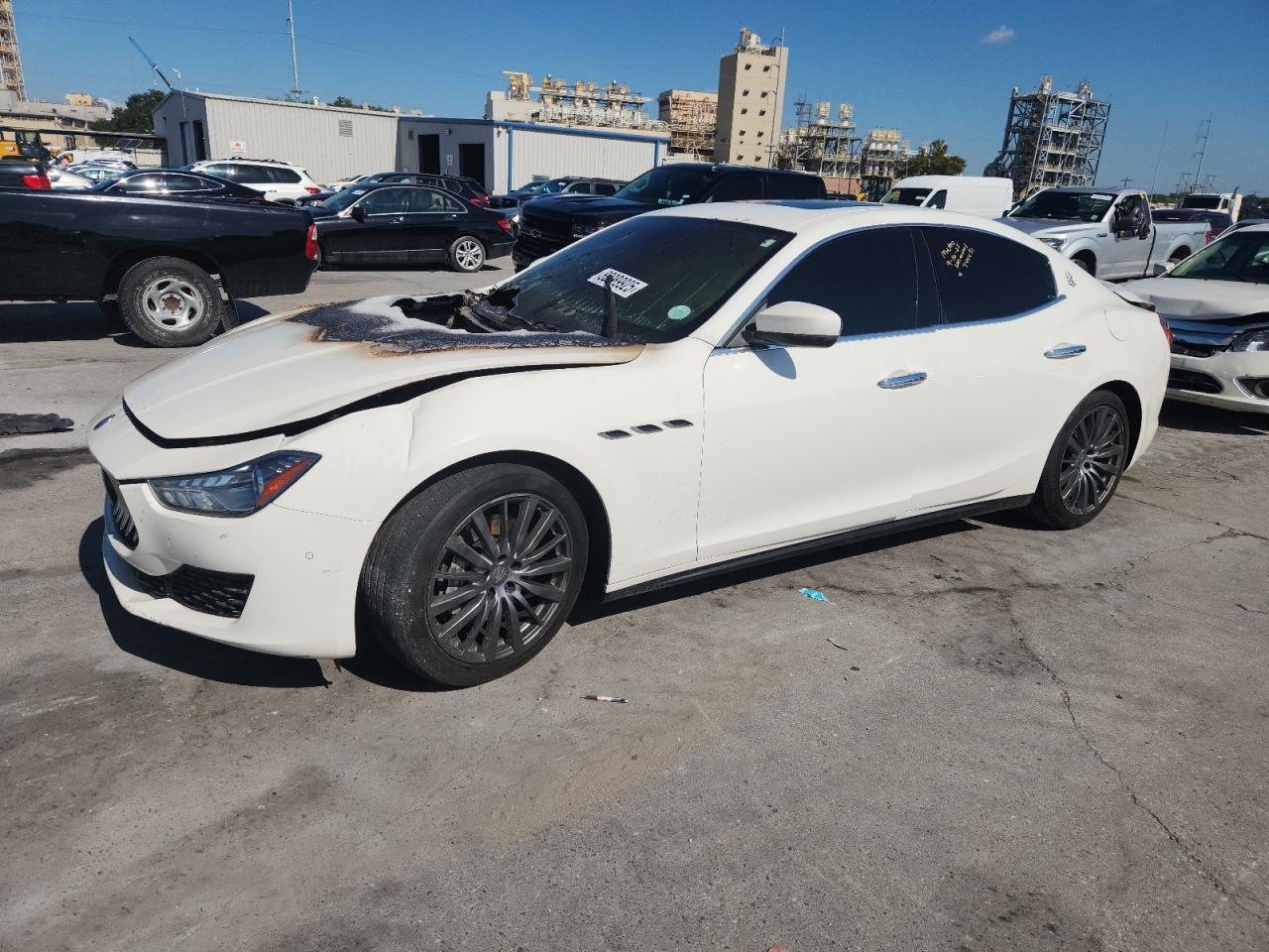 2020 Maserati Ghibli, VIN ZAM57XSAXL1344431 — Пожар