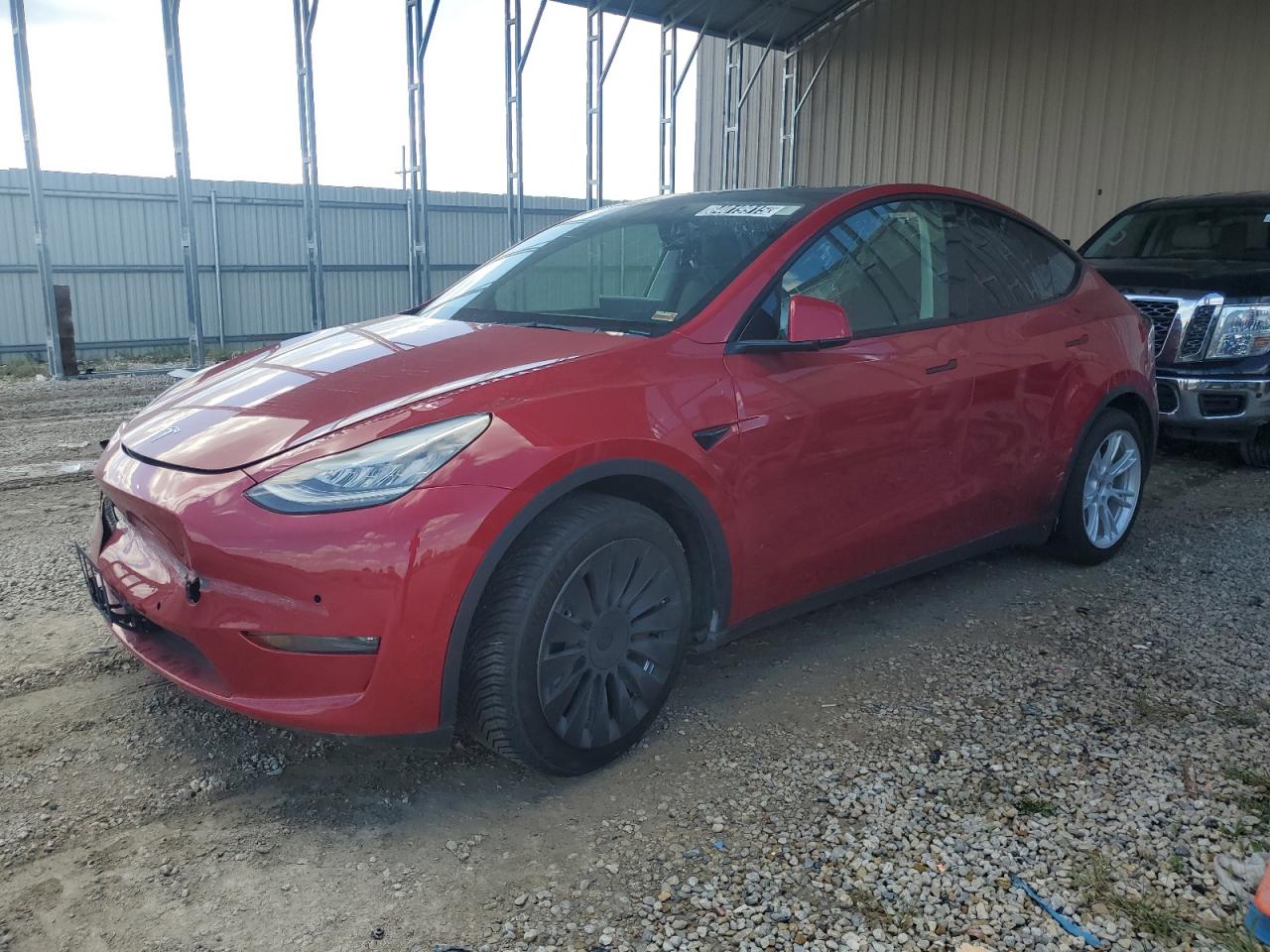 2021 Tesla Model Y Long Range, VIN 5YJYGDEE8MF105967 — Крыша