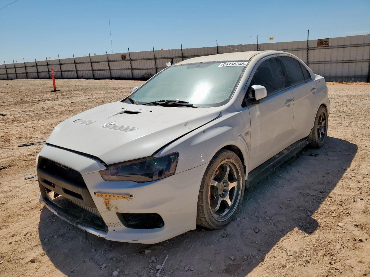 2013 Mitsubishi Lancer Evolution MR, VIN JA32W5FV9DU023927 — Front end
