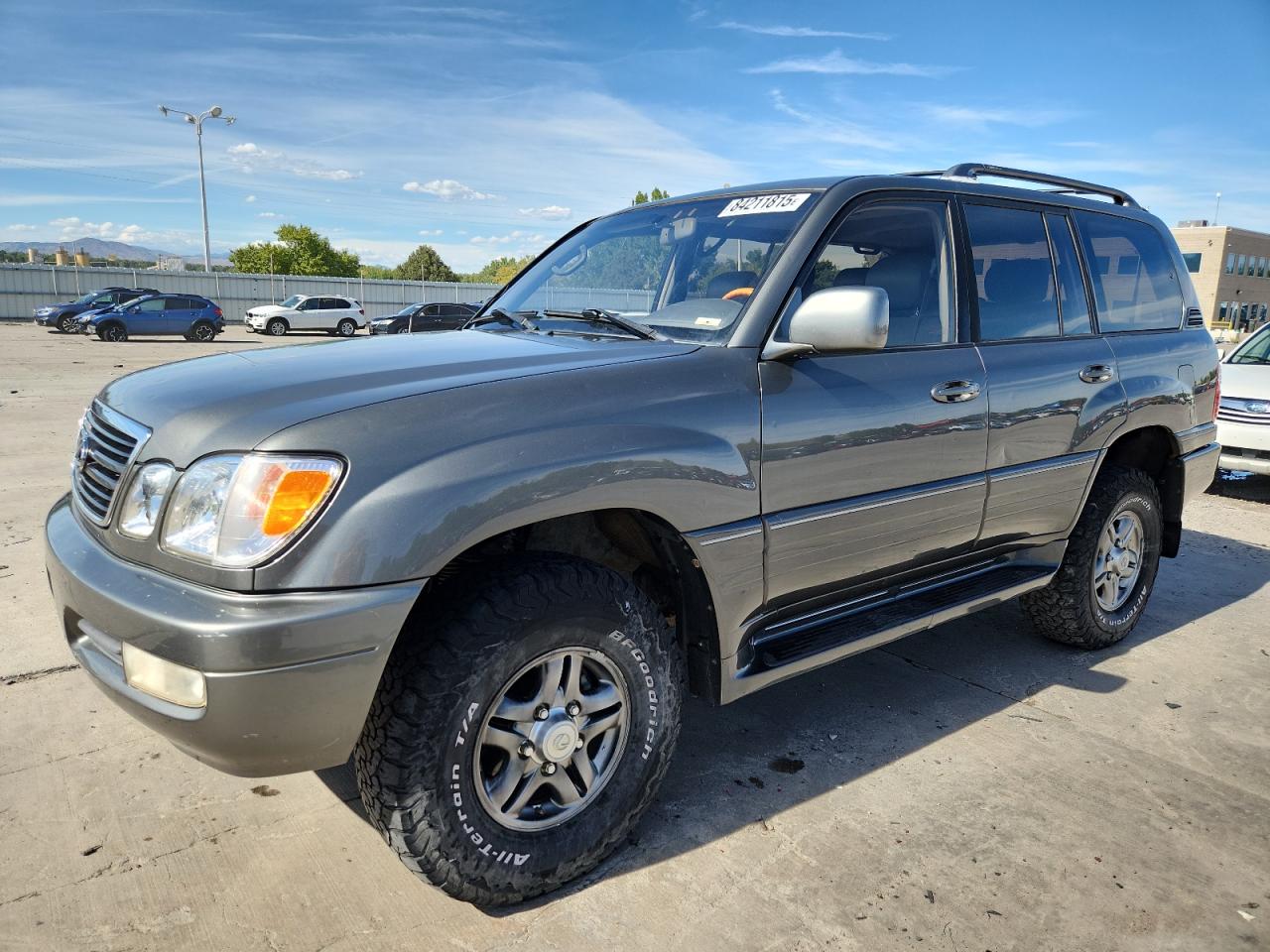 2002 Lexus LX 470, VIN JTJHT00W323515457 — Hail