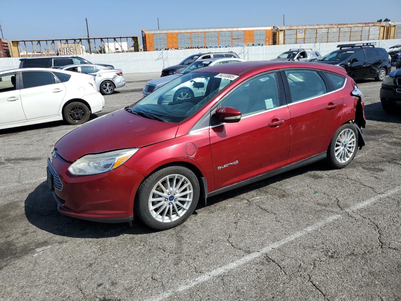 2015 Ford Focus Electric, VIN 1FADP3R43FL232304 — Rear end