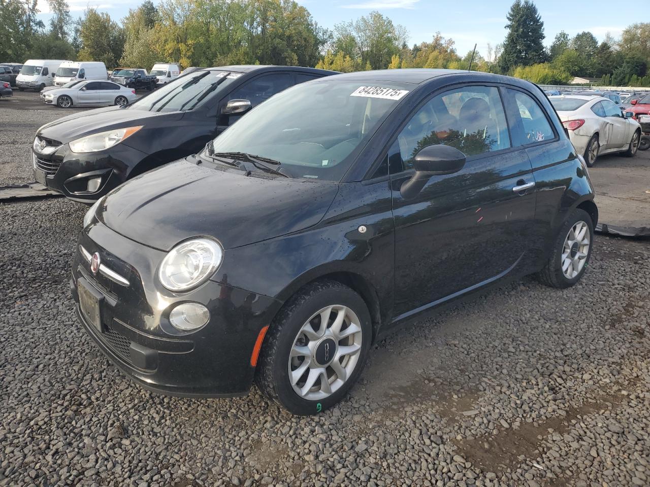 2017 FIAT 500 Pop, VIN 3C3CFFKR6HT699972 — Rear end