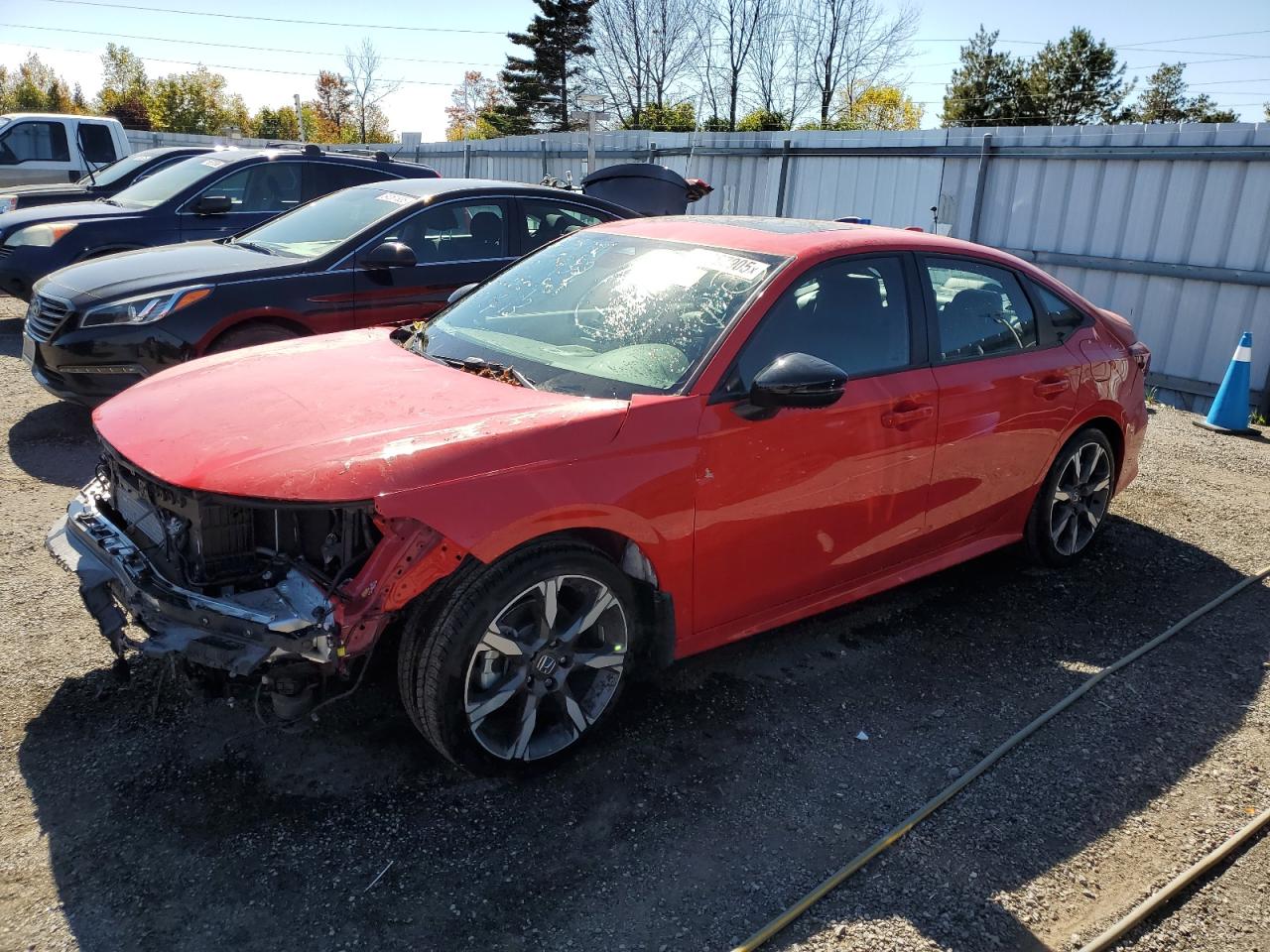 2025 Honda Civic Sport, VIN 2HGFE4F87SH003493 — Front end