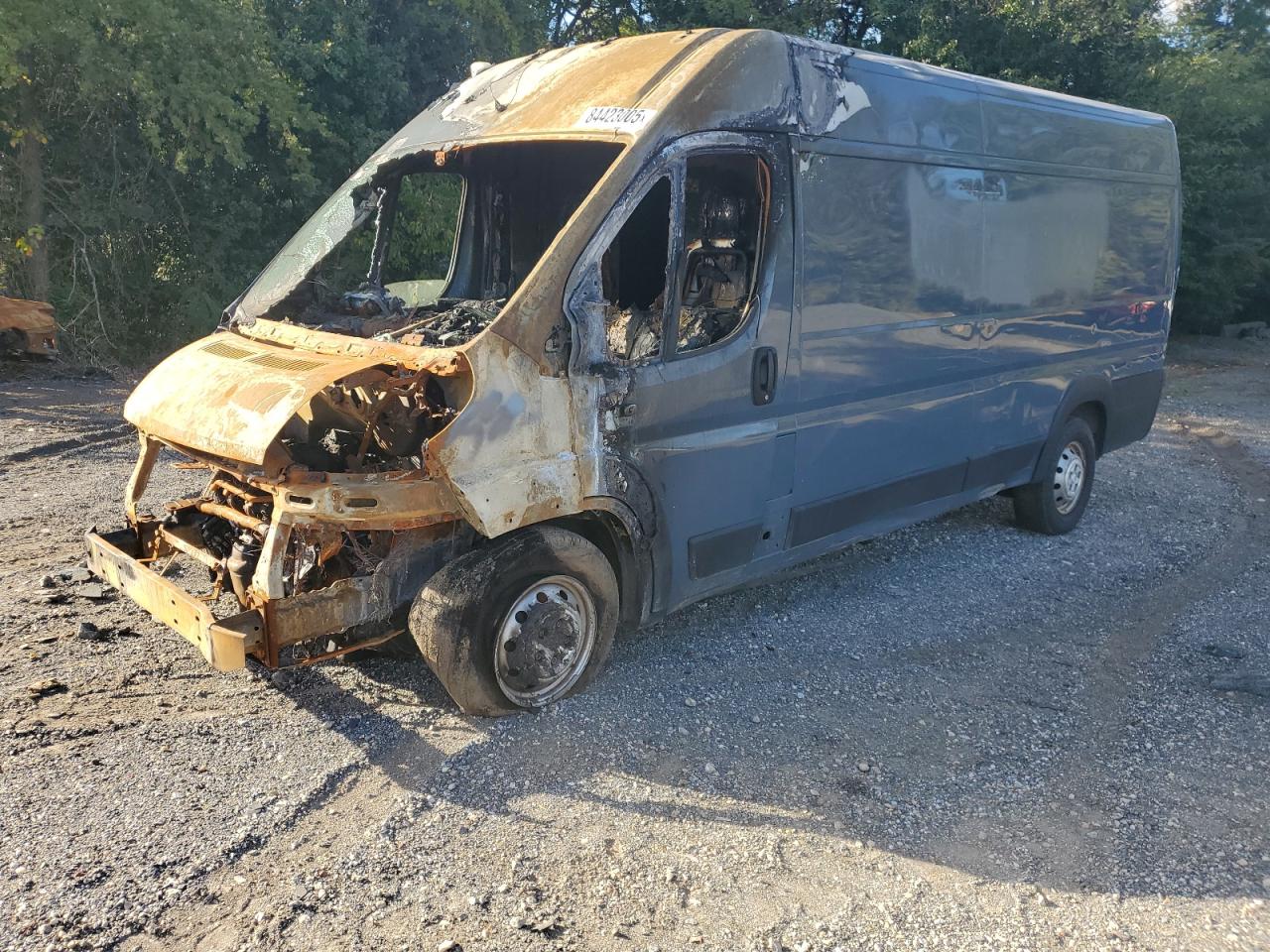 2020 Ram ProMaster Cargo, VIN 3C6URVJG5LE108245 — Engine fire