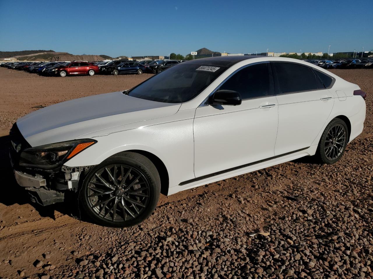 2018 Genesis G80 Sport, VIN KMHGN4JB3JU230984 — Front end