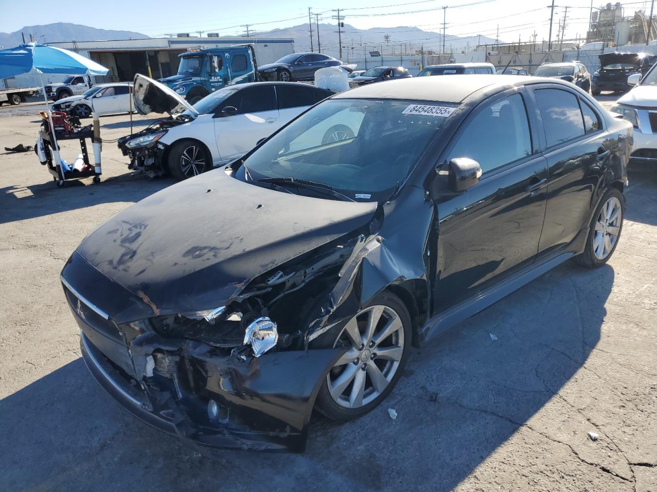 2015 Mitsubishi Lancer GT, VIN JA32U8FW1FU026596 — Rear end