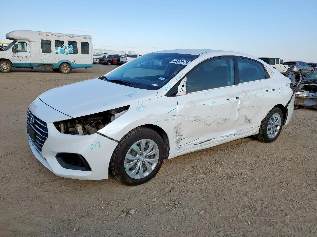 2021 Hyundai Accent SE, VIN 3KPC24A65ME142956 — Side