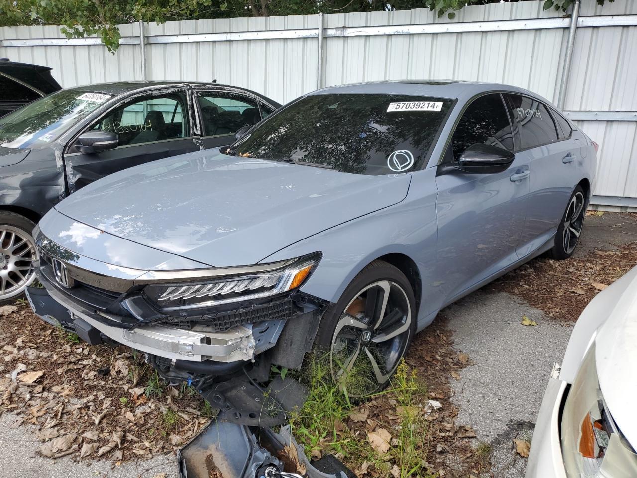2022 Honda Accord Sport, VIN 1HGCV2F39NA016454 — Missing or altered VIN