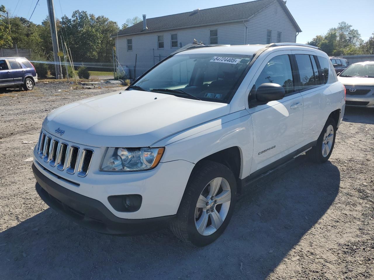 2012 Jeep Compass Sport, VIN 1C4NJDBB1CD520455 — Фото с аукциона