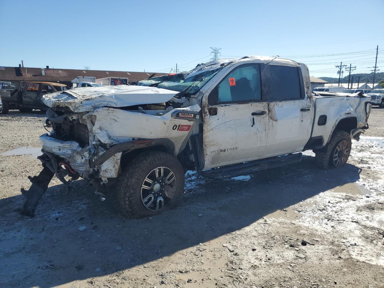 2020 GMC Sierra 3500HD AT4, VIN 1GT49VEY0LF122930 — Rollover