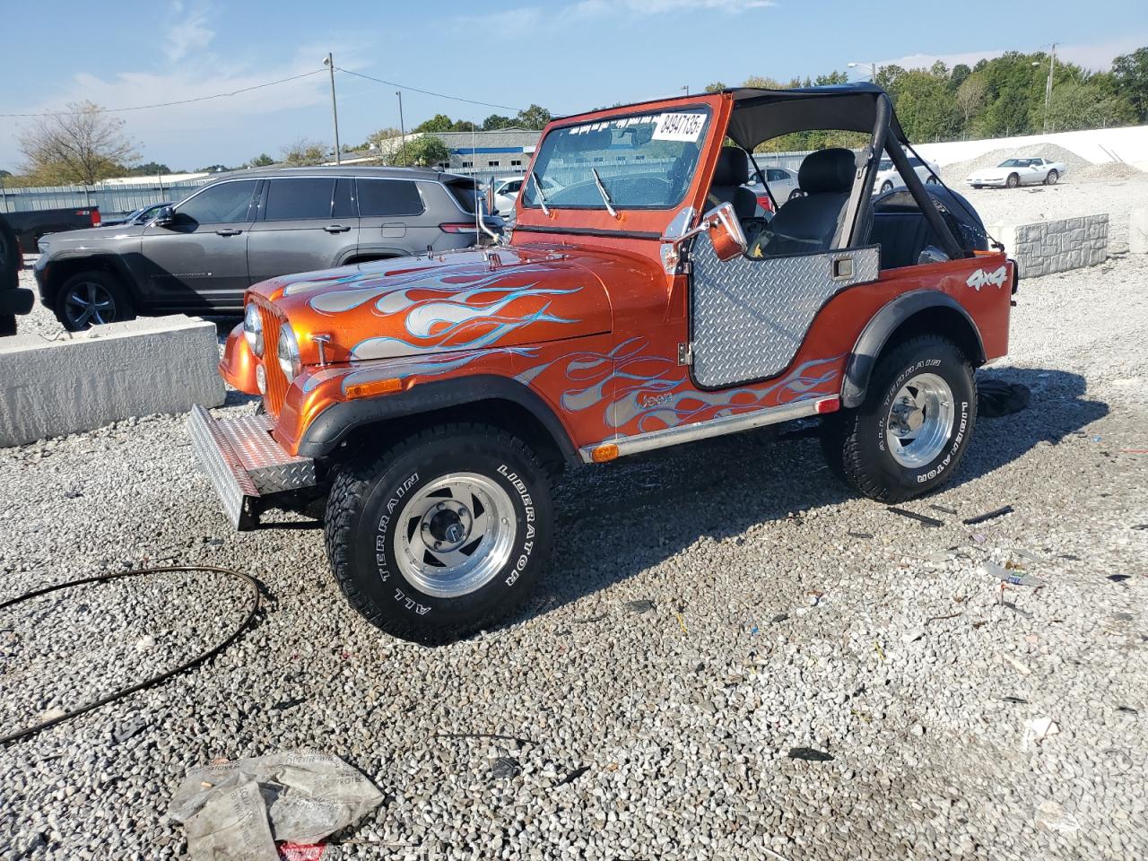 1982 Jeep CJ5, VIN 1JCBM85A2CT005585 — Engine fire
